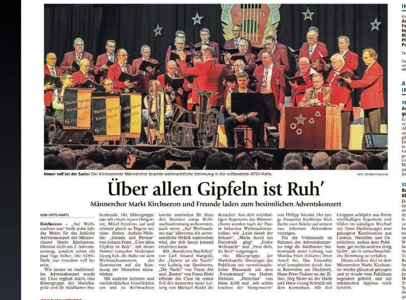 Ebersberger Merkur zu "Auf Weihnachten zua" Ebersberger Merkur zu "Auf Weihnachten zua"